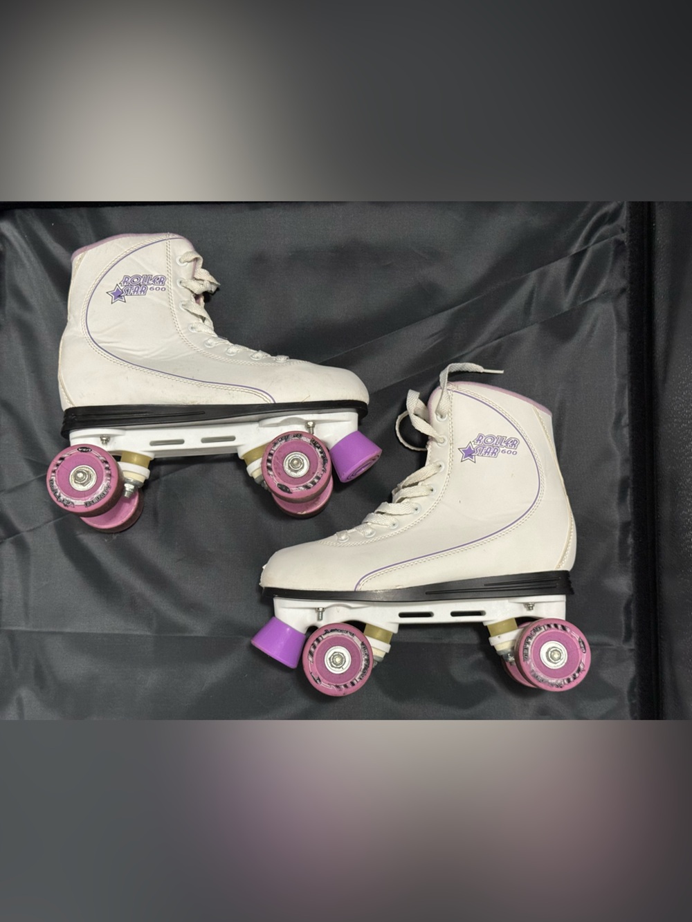 Roller Derby Roller Star 600 White and Purple Roller Skates - Picture 4 of 11